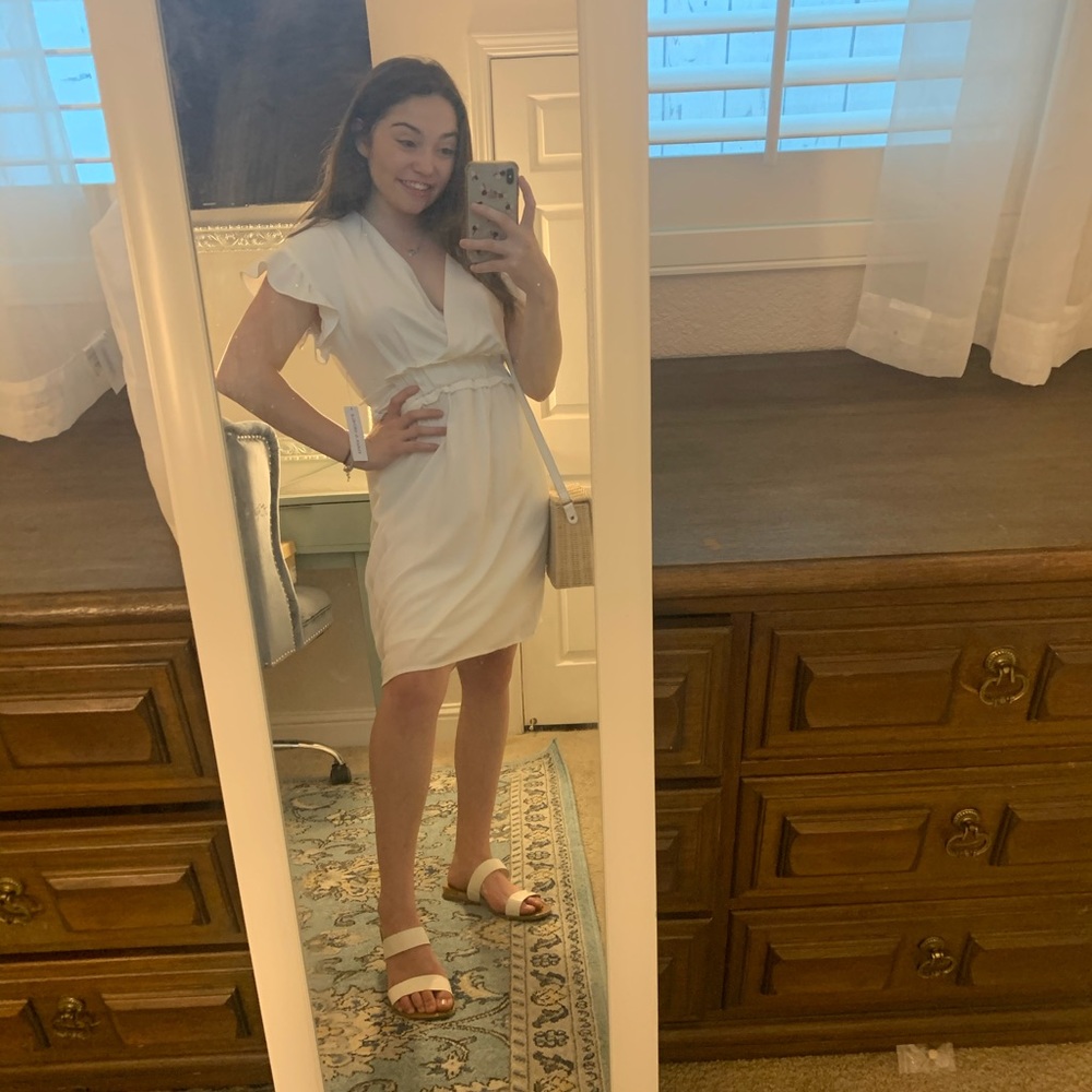 EMMA AND MICHELE WHITE DRESS